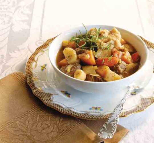 Herbal Soup Recipe Beef and Root Vegetable Stew with Rosemary